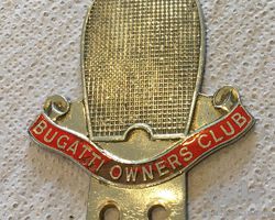 Bugatti Owners Club badge