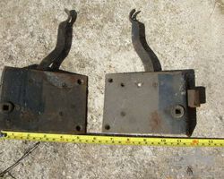 Two top lever opening door locks from veteran/vintage era