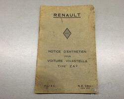 Renault Vivastella user's manual