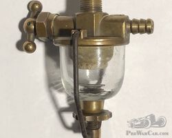 Rex brass fuel filter with tap