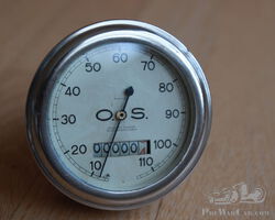 O.S. Seignol speedometer white