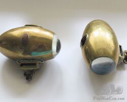 Early Brass Torpedo Side Lamps