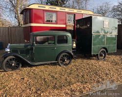 1934 Austin 7 RP Saloon and matching 'Shoebox' caravan | Richard Edmonds Auction | June 15, 2019