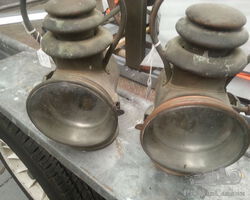 1900-10 Veteran Car Side Lights Dietz Orient / Edwardian / Brass Era
