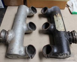 Rolls Royce Silver Ghost (Springfield) exhaust manifolds