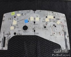 Bugatti T57 original factory firewall cover