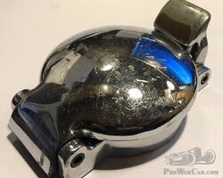 Enots Aston type flip petrol chrome cap.