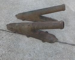 Newly brass castings of top water pipes for Benz 4 cylinder W5/W6 engines
