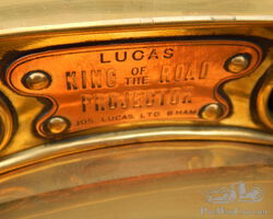 LUCAS ACETYLENE BRASS EDWARDIAN HEAD LAMPS