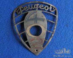 Peugeot Radiator Grille Badge