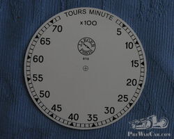 Jaeger Paris rev counter dial
