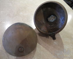 Brass Rotax 8.25" head light shells plus 1 rim