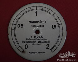 Enamelled Manometer Dial