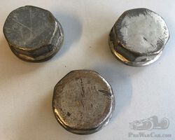 3× Martini hubcaps of the period 1910-1914