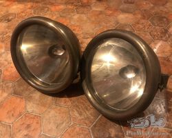 C.A.V brass headlamps