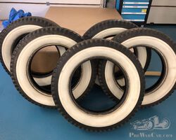 5 x Denman tyres 700-20 white walls, used but excellent, fits Rolls -Royce Phantom II and many American Cars