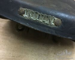 Indian Bicycle / Motorcycle Leather Saddle.