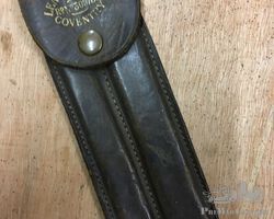 Original Lea & Francis tools and leather wallet. Vintage Car, Veteran Bicycle.