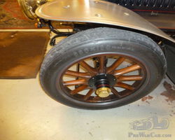 Wooden Wheels with Rims & Tyres