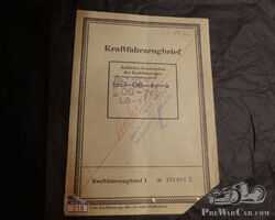 Opel Blitz 3,6, Bj.44 ,Feuerwehr original Kraftfahrzeugbrief