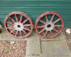WANTED Wooden Wheels and 28" Rims to fit straight sided tyres 37" x 4 1/2"