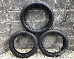 3x Michelin 710x90 Beaded Edge tyres with tubes