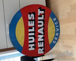 Vintage Huiles Renault sign