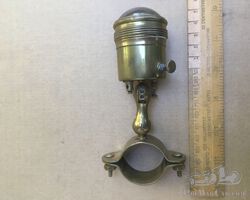 Rare Steering Column Vintage Brass Reading Lamp. Amilcar, Bugatti?