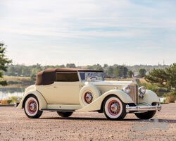 1934 Packard Twelve Custom Convertible Victoria by Dietrich | RM Sotheby's Hershey, 10-11 October
