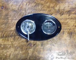 dashboard for cyclecar with its ammeter
