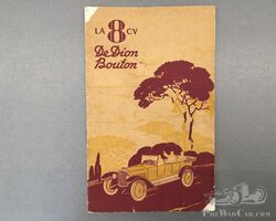 De Dion Bouton user's manual.
