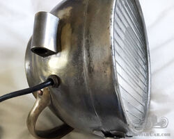 Vintage mirror search light by Phares Auteroche, Carl Zeiss