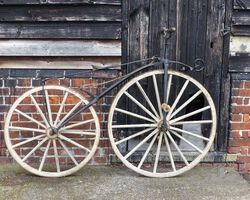 c.1868 Velocipede Bicycle. (Bone Shaker)