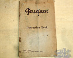 original PEUGEOT Type 153 Instruction Book