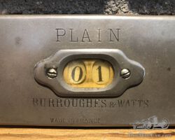 Burroughes and Watts laps counter