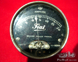 ANCIEN COMPTEUR AMPÈRE FIAT OFFICINE GALILEO FIRENZE AUTOMOBILE COLLECTION