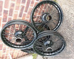 Vintage Bentley 3lt 41/2lt Triple spoked 21" wheels set of 5