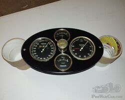Bugatti full dashboard with overhauled meters
