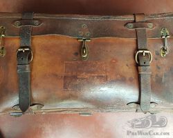 Leather Trunk for luggage rack on Vintage car