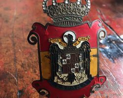 SPANISH ESPANA CAR RADIATOR GRILL TOURISM BADGE