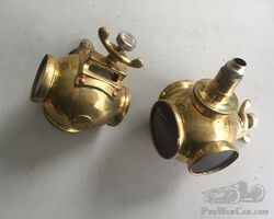 Toby Baxter pair of smaller brass taillights