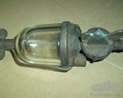 brass ENOTS Fuel Tap & Glass Fuel Filter