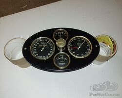 Bugatti full dashboard with overhauled meters