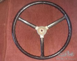 Vintage 3 spoke bluemels steering wheel with key suit Alvis Sunbeam Lagonda VSCC