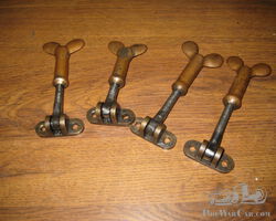 Set of 4 Vintage Bonnet Catches for Early Bentley 3 Litre
