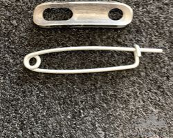 NEW Wire wheel lock rings safety plates and pins for vintage sports cars