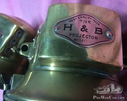 a pair of acetylen headlights