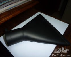 Exhaust fish tail