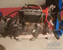 Praga Alfa engine and gearbox