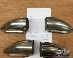 Lucas 1130 torpedo side lamps - 1 ticket 3 chrome